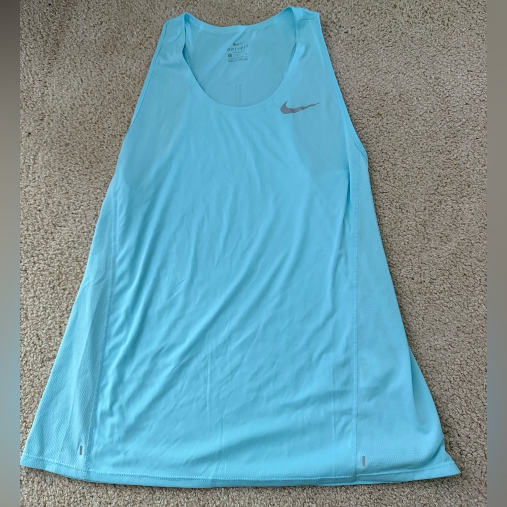 Nike Blue Sleeveless Relaxed Tank Top